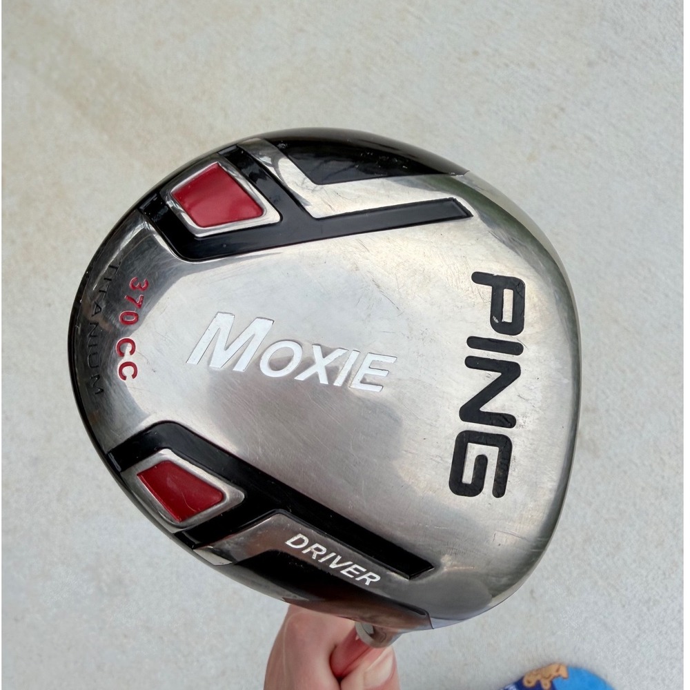 Ping Moxie Driver Kids RH Junior Silver Red Good 370cc Titanium Right Handed